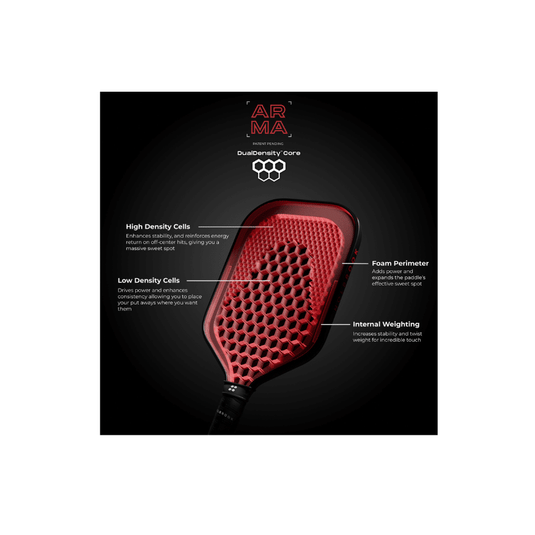 Image d'une raquette de pickleball Holbrook Arma T Metallic.