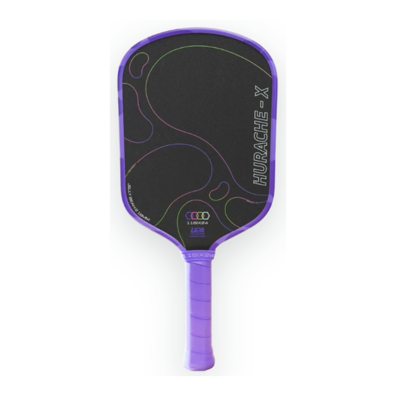 Load image into Gallery viewer, Image raquette de Pickleball 11SIX24 Jelly Bean 2 Hurache-X couleur Raisin Cosmique.
