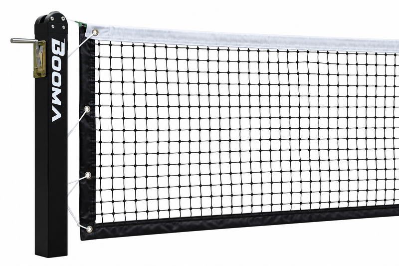 Load image into Gallery viewer, Image du système de filet de pickleball encastré au sol BOOMA.
