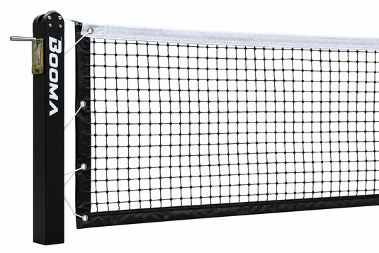 Image du système de filet de pickleball encastré au sol BOOMA.