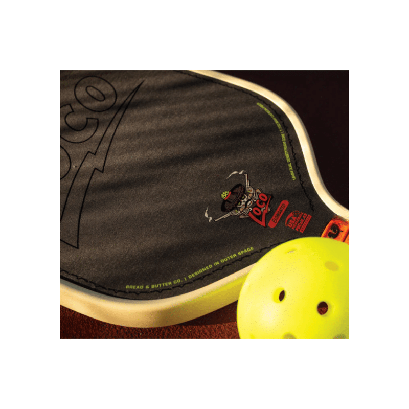 Chargez l'image dans la visionneuse de la galerie, Image d’une raquette de pickleball Bread &amp; Butter Loco Allongé.
