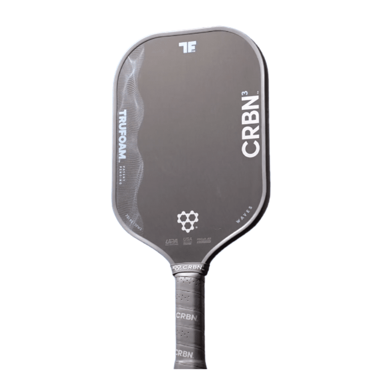 Chargez l'image dans la visionneuse de la galerie, Image d'une raquette de pickleball CRBN 3 TruFoam Waves Allongé.
