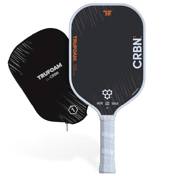 Chargez l'image dans la visionneuse de la galerie, Image d’une raquette de pickleball CRBN 1 TruFoam Barrage (manche long).
