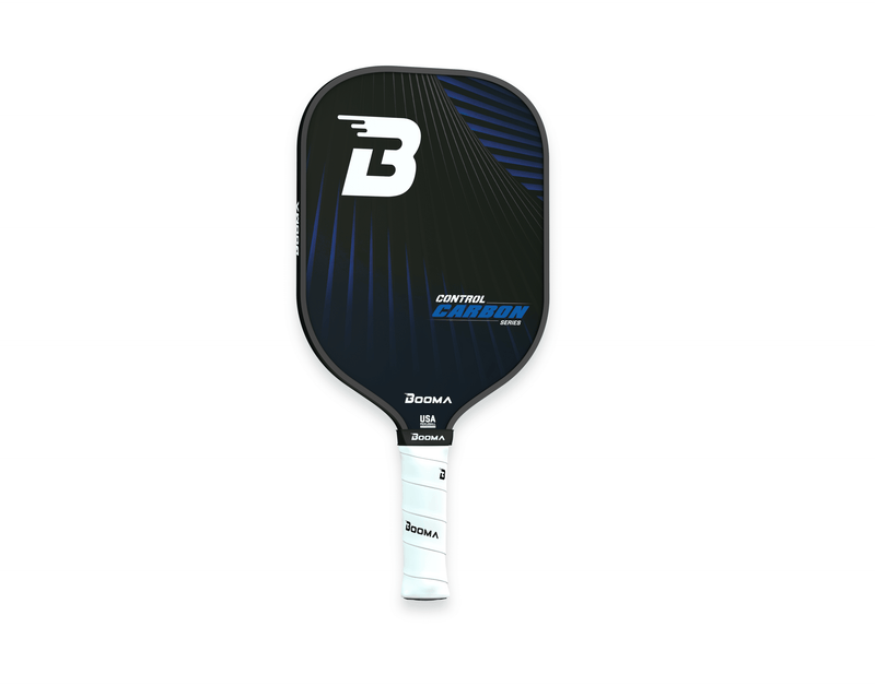Chargez l'image dans la visionneuse de la galerie, Image de la raquette de pickleball BOOMA Control Carbon Series bleu.
