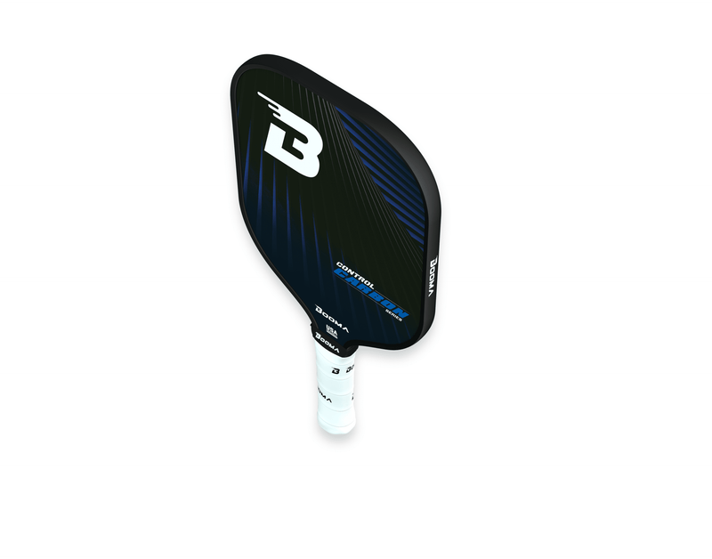Chargez l'image dans la visionneuse de la galerie, mage de la raquette de pickleball BOOMA Control Carbon Series bleu.
