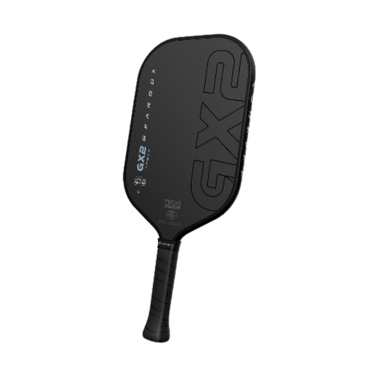 Image d'une raquette de pickleball Gearbox GX2 Power Allongée – technologie SST 2.0 CarbonRibCore et forme allongée pour puissance et contrôle.