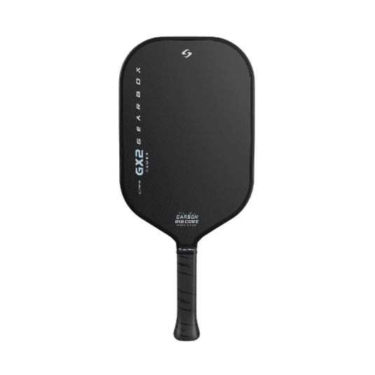 Image d'une raquette de pickleball Gearbox GX2 Power Allongée – technologie SST 2.0 CarbonRibCore et forme allongée pour puissance et contrôle.