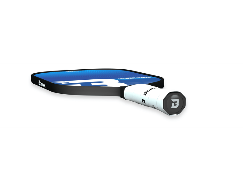 Chargez l'image dans la visionneuse de la galerie, Image de la raquette de pickleball BOOMA Lightspeed Carbon Series bleue.
