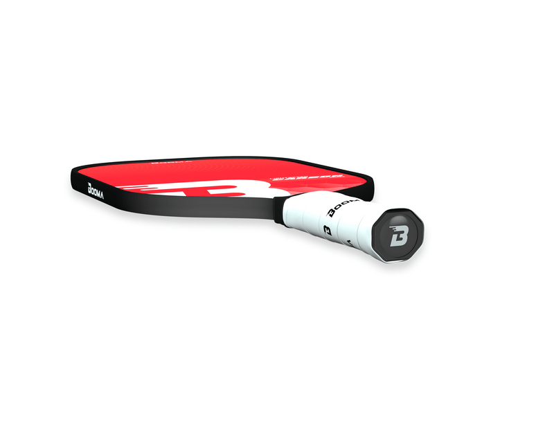 Chargez l'image dans la visionneuse de la galerie, Image de la raquette de pickleball BOOMA Lightspeed Carbon Series rouge.
