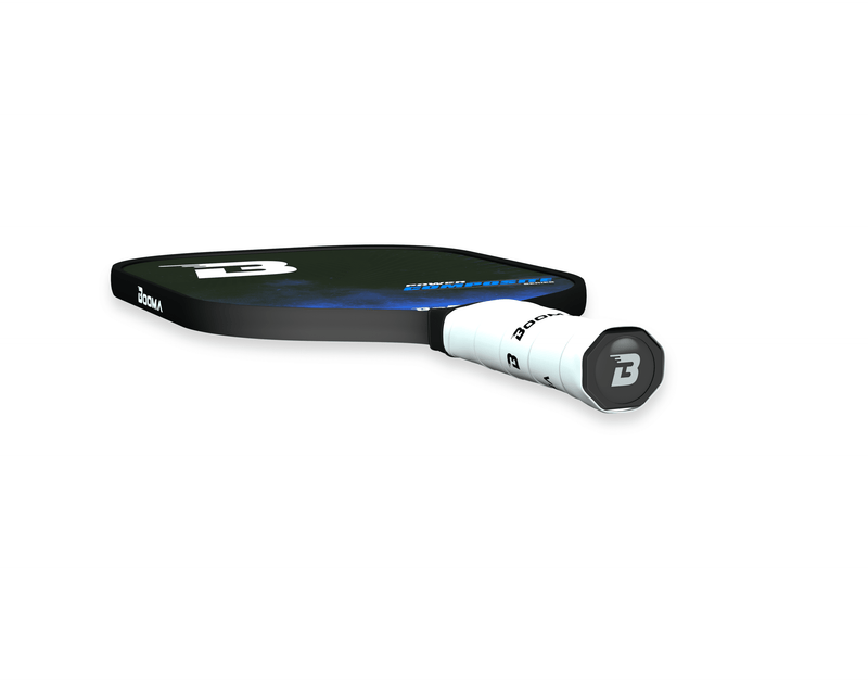 Chargez l'image dans la visionneuse de la galerie, Image de la raquette de pickleball BOOMA Power Composite Series bleue.

