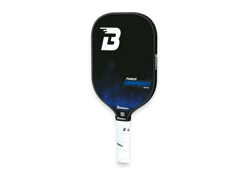 Chargez l'image dans la visionneuse de la galerie, Image de la raquette de pickleball BOOMA Power Composite Series bleue.
