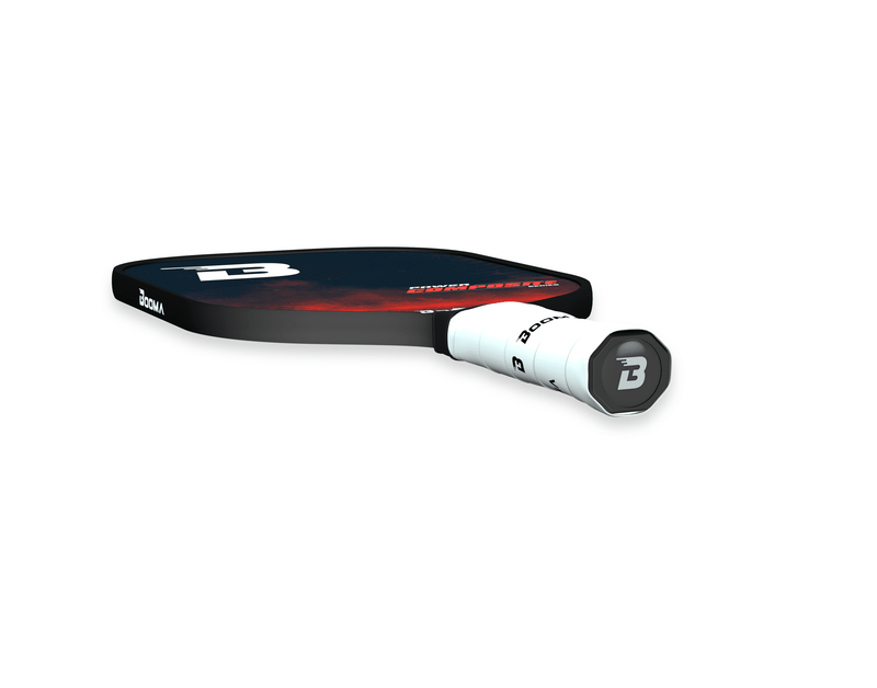 Chargez l'image dans la visionneuse de la galerie, Image de la raquette de pickleball BOOMA Power Composite Series rouge.
