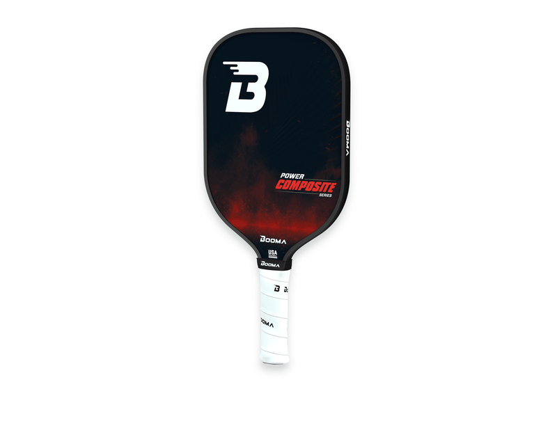 Chargez l'image dans la visionneuse de la galerie, Image de la raquette de pickleball BOOMA Power Composite Series rouge.
