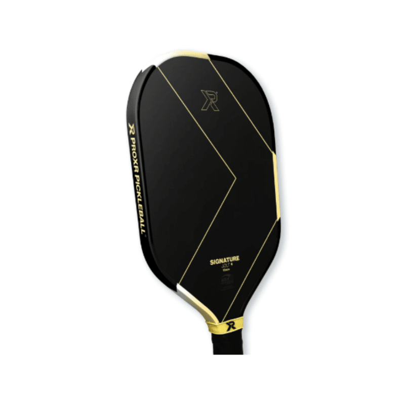 Chargez l'image dans la visionneuse de la galerie, Raquette de pickleball Pro XR Signature Jolt avec noyau 13 mm, surface en fibre de carbone Toray T700 et architecture Power Switch pour puissance et contrôle précis.
