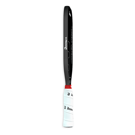 Image d'une raquette de pickleball BOOMA Raw Carbon Allongé.
