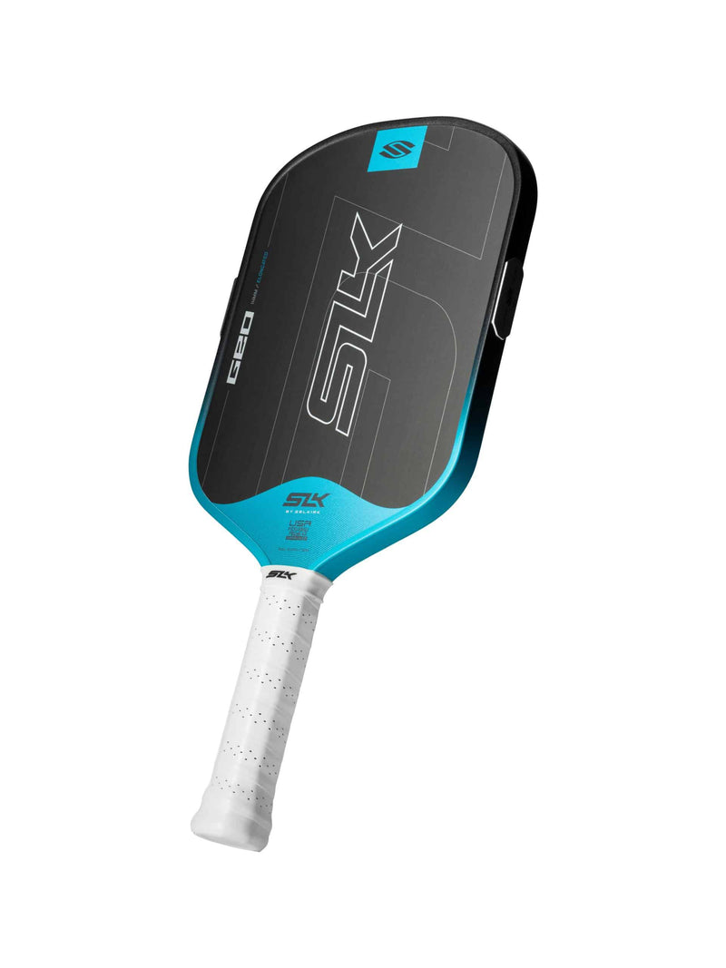Chargez l'image dans la visionneuse de la galerie, Image d'une raquette de pickleball SLK Geo Allongé.
