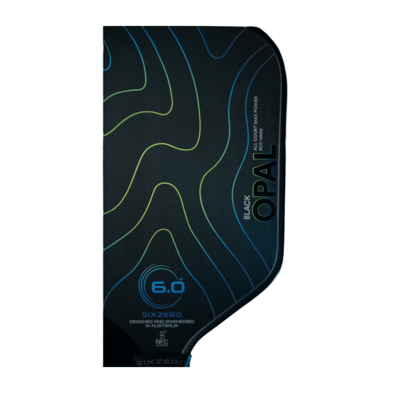 Chargez l'image dans la visionneuse de la galerie, Image d’une raquette de pickleball Six Zero Black Opal.
