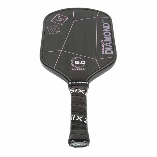 Image d'une raquette de pickleball Double Black Diamond Control de Six Zero.