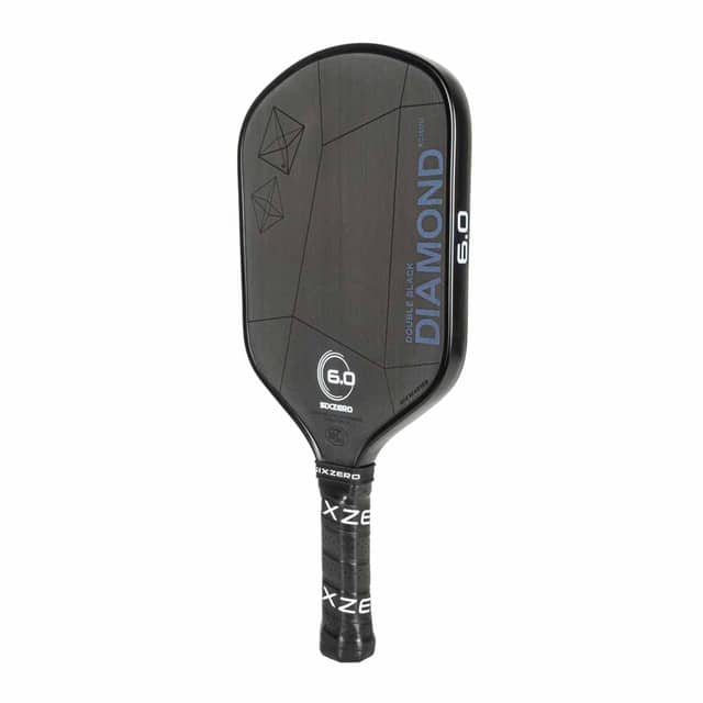 Chargez l'image dans la visionneuse de la galerie, Image d'une raquette de pickleball Double Black Diamond Control de Six Zero.
