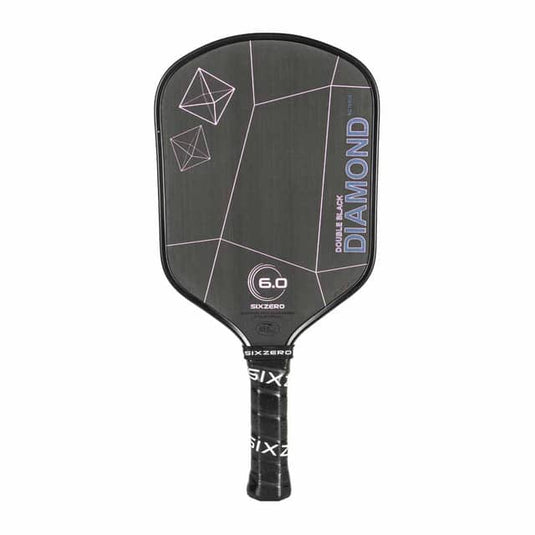 Image d'une raquette de pickleball Double Black Diamond Control de Six Zero.