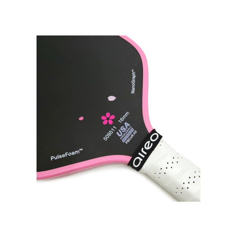 Chargez l'image dans la visionneuse de la galerie, Image d’une raquette de pickleball AIREO Cyclone NanoGraph - Cherry Blossom.
