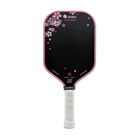 Image d’une raquette de pickleball AIREO Cyclone NanoGraph - Cherry Blossom.