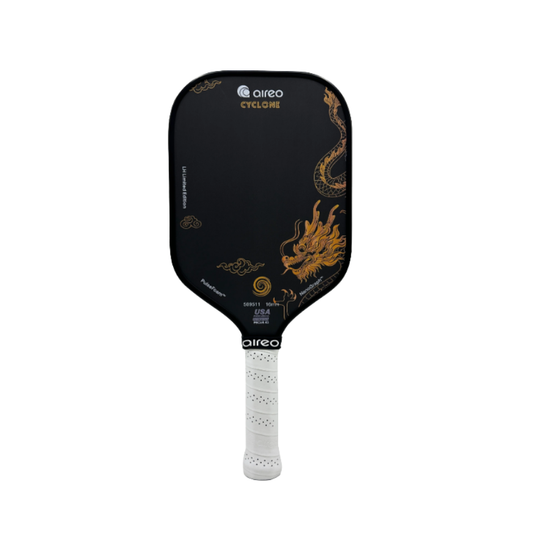 Raquette de pickleball Aireo Cylcone Nanograph Dragon. Aireo Cylcone Nanograph Dragon pickleball paddle.