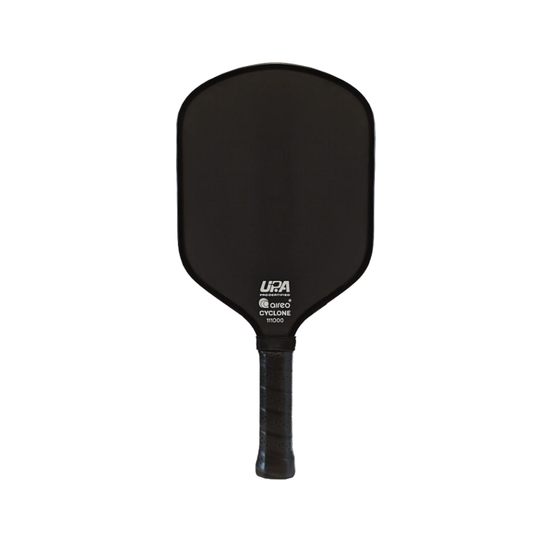 Raquette de pickleball Aireo Cyclone Nanograph Hybrid blackout. Aireo Cyclone Nanograph hybrid pickleball paddle.