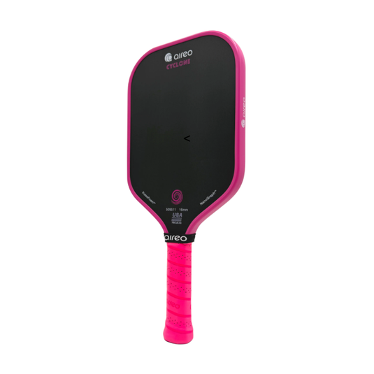 Image d’une raquette de pickleball AIREO Cyclone NanoGraph - Rose vif.