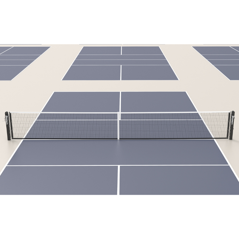 Chargez l'image dans la visionneuse de la galerie, Image du système de filet de pickleball encastré au sol BOOMA.
