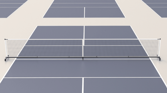Filet de pickleball BOOMA Standard sur roues.