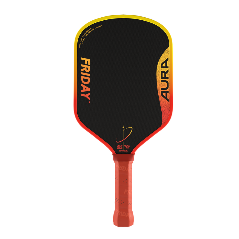 Chargez l'image dans la visionneuse de la galerie, Image d’une raquette de pickleball Friday Aura Hybride.

