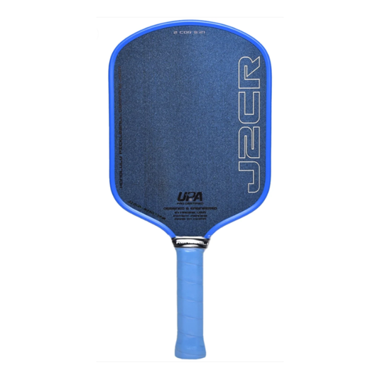 Image d'une raquette de pickleball Honolulu J2CR Crystal Blue Endurance Surface.