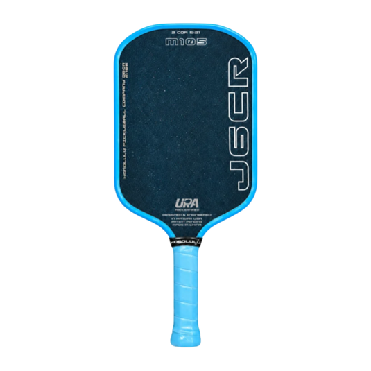 Image raquette de Pickleball Honolulu J6CR M 105 surface Endurance Crystal bleu de couleur bleu.