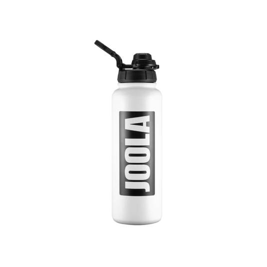 Image d'une bouteille d'eau Joola 650 ml blanc et noir.