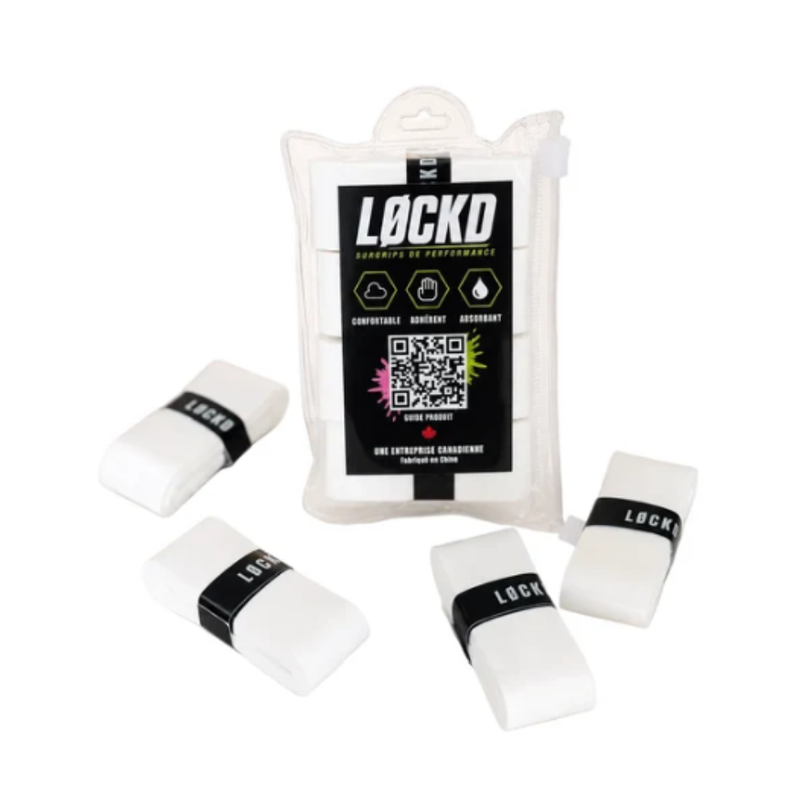 Chargez l'image dans la visionneuse de la galerie, Image LØCKD Performance Overgrip couleur blanc.
