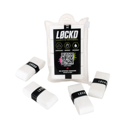 Image LØCKD Performance Overgrip couleur blanc.