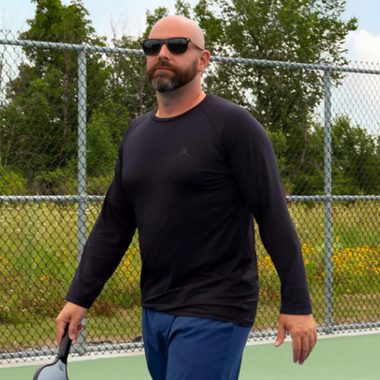 Pball Chandail manches longues de pickleball pour hommes