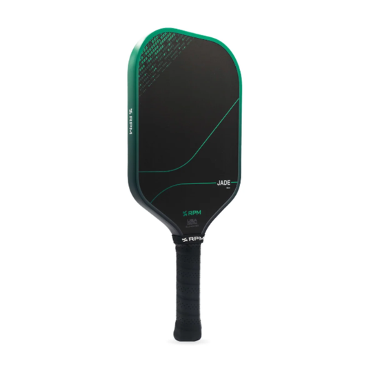 Image d'une raquette de Pickleball RPM Jade Allongée.