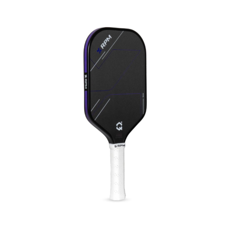 Chargez l'image dans la visionneuse de la galerie, Image d'une raquette de pickleball RPM Q2 16 mm Allongée.
