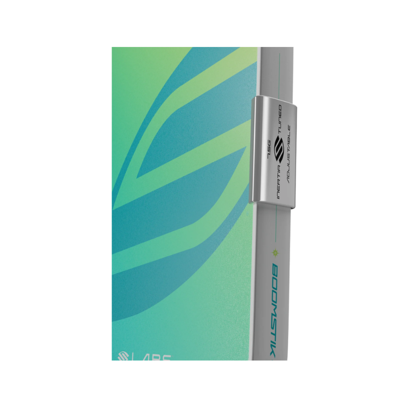 Load image into Gallery viewer, Image d'une raquette de pickleball Selkirk Boomstik LABS Projet Calypso Allongée.
