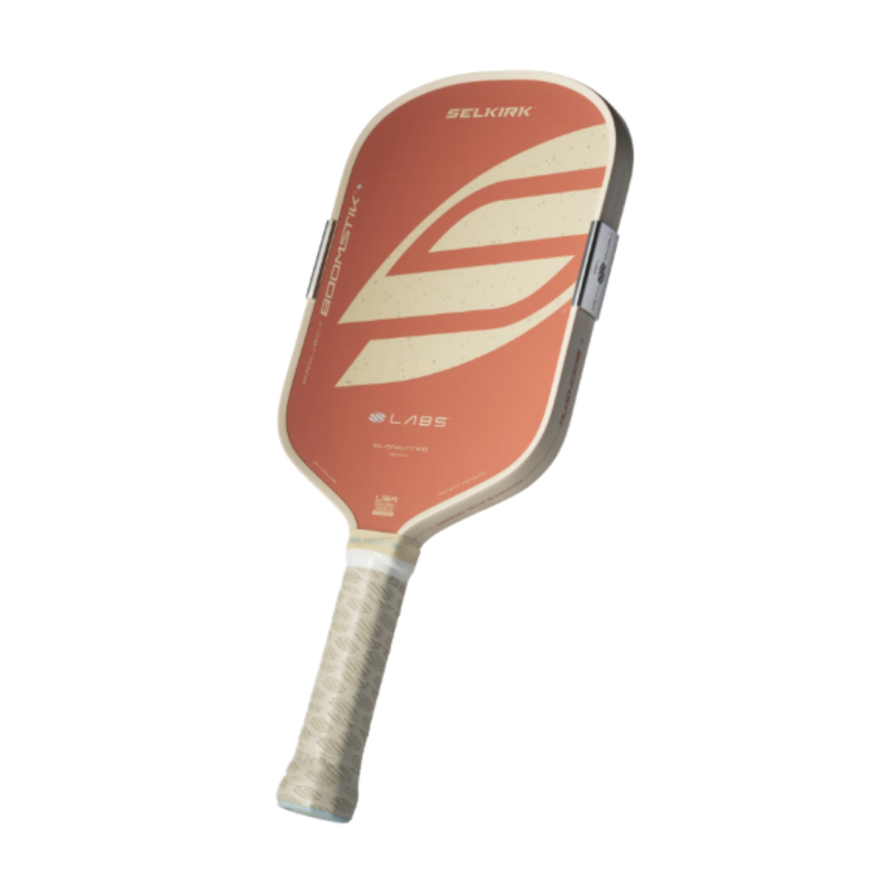 Load image into Gallery viewer, Image d'une raquette de pickleball Selkirk Boomstik LABS Projet Canyon Allongée.
