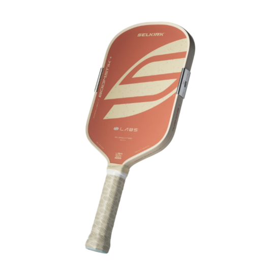Image d'une raquette de pickleball Selkirk Boomstik LABS Projet Canyon Allongée.