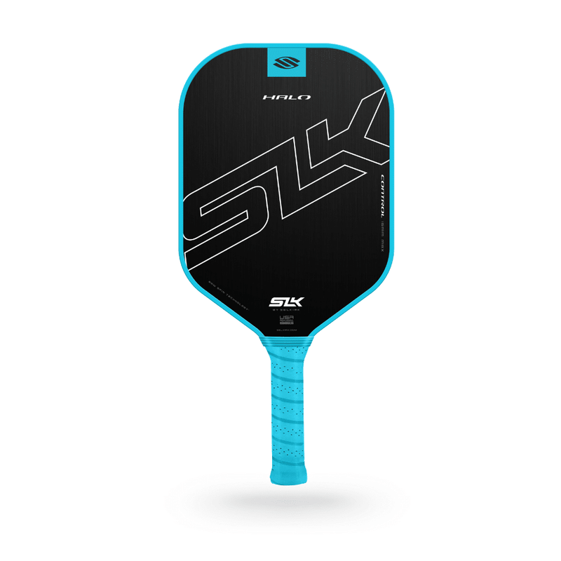 Chargez l'image dans la visionneuse de la galerie, Image d'une raquette de pickleball Selkirk SLK Halo Cotnrol Max bleu.
