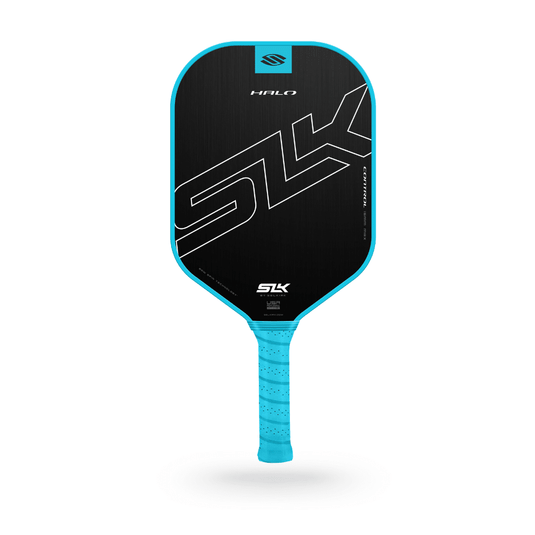 Image d'une raquette de pickleball Selkirk SLK Halo Cotnrol Max bleu.