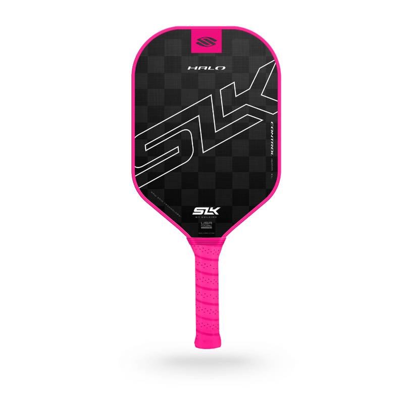 Chargez l'image dans la visionneuse de la galerie, Image d'une raquette de pickleball Selkirk SLK Halo Control XL rose.
