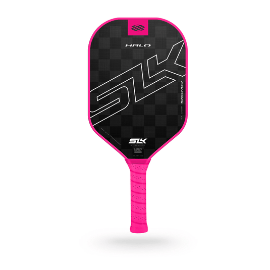 Image d'une raquette de pickleball Selkirk SLK Halo Control XL rose.