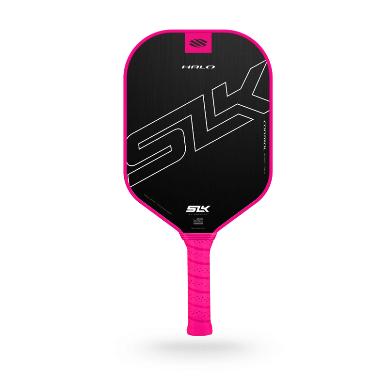 Chargez l'image dans la visionneuse de la galerie, Image d'une raquette de pickleball Selkirk SLK Halo Control Max rose.
