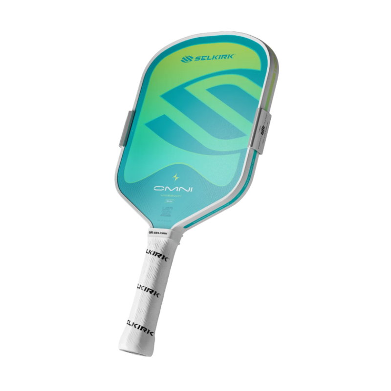 Load image into Gallery viewer, Image d’une raquette de pickleball Selkirk OMNI Widebody couleur Calypso.
