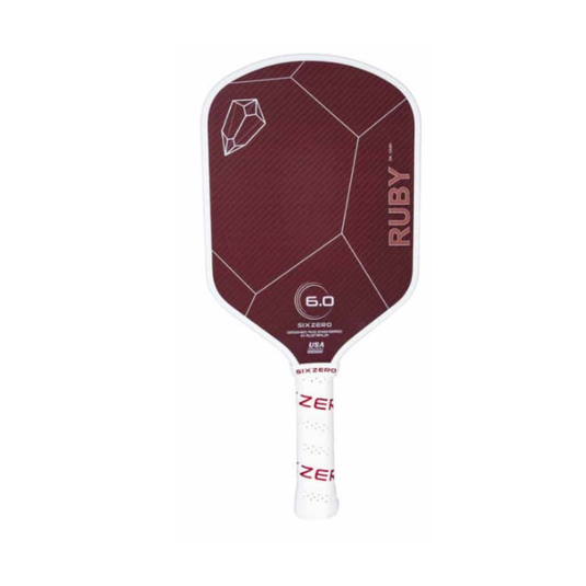 Image d'une raquette de pickleball Ruby de Six Zero.